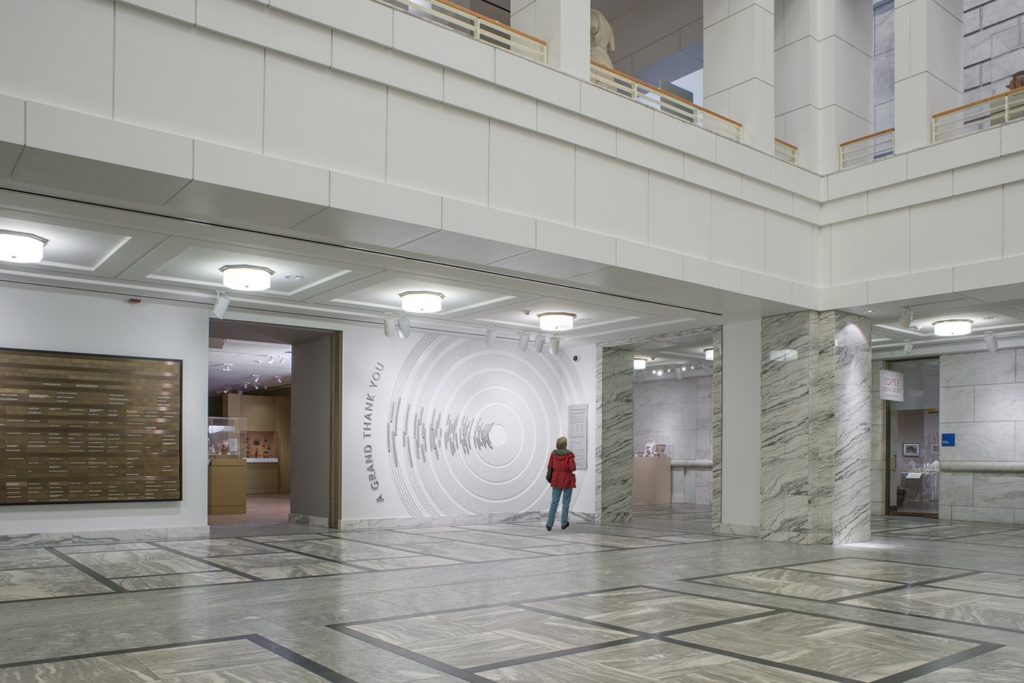 Ideation helped design a donor wall for the Detroit Institute of Art