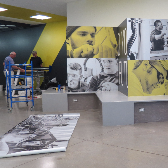 Environmental Graphics Design Branded E Ideation Signs Lansing Environmental Graphics By Ideation Royal Oak Mi