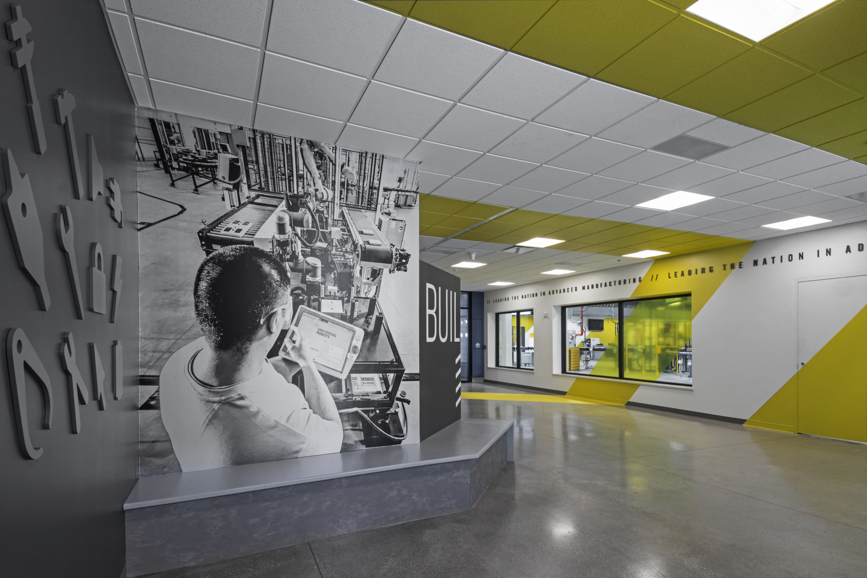 Lansing Community College Mural spatial branding